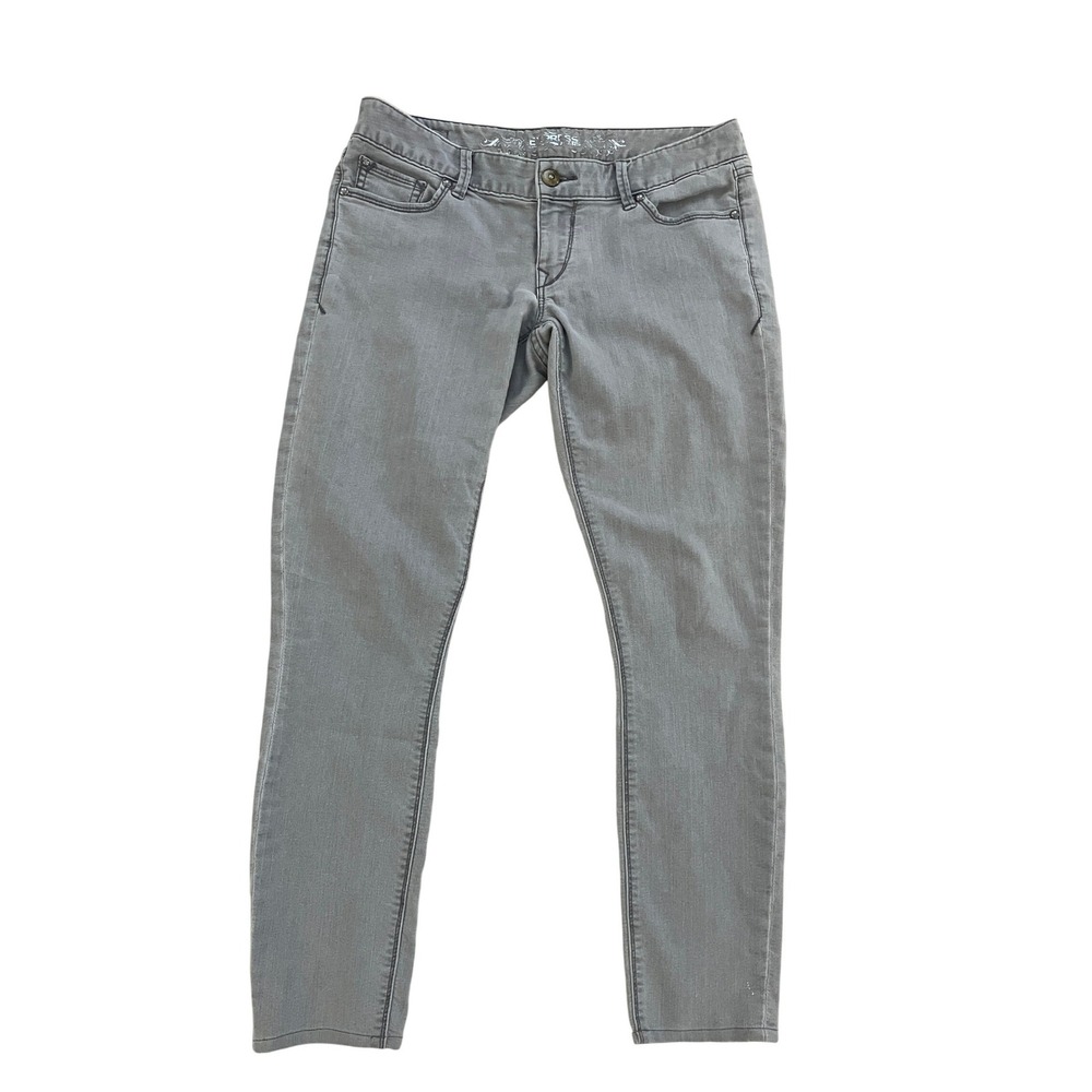 Express Jean Legging Womens 6R Gray Low Rise Skinny Denim Pants‎ Stretch